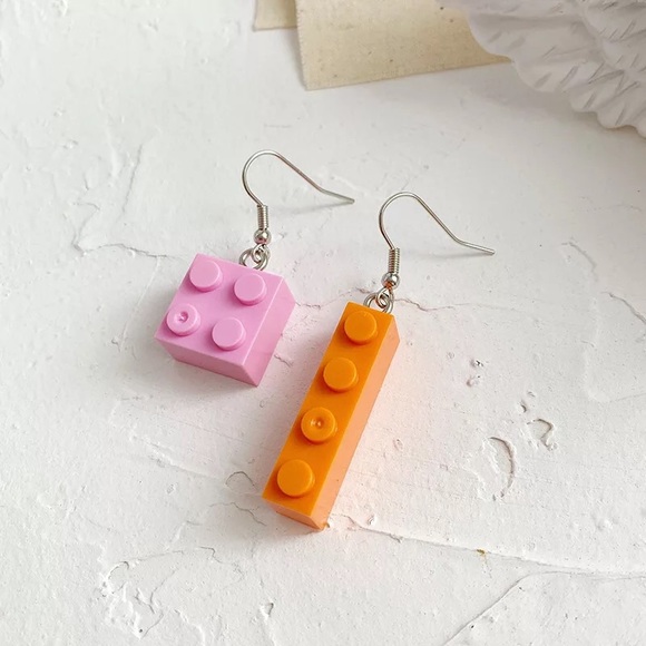 Jewelry - NWT Super Cute Lego Earrings 😍